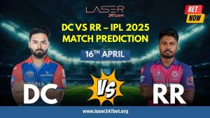 Bet on DC vs RR in IPL 2025 with expert tips. Use Laser247 for live odds, top picks, and secure betting on high-stakes matches.