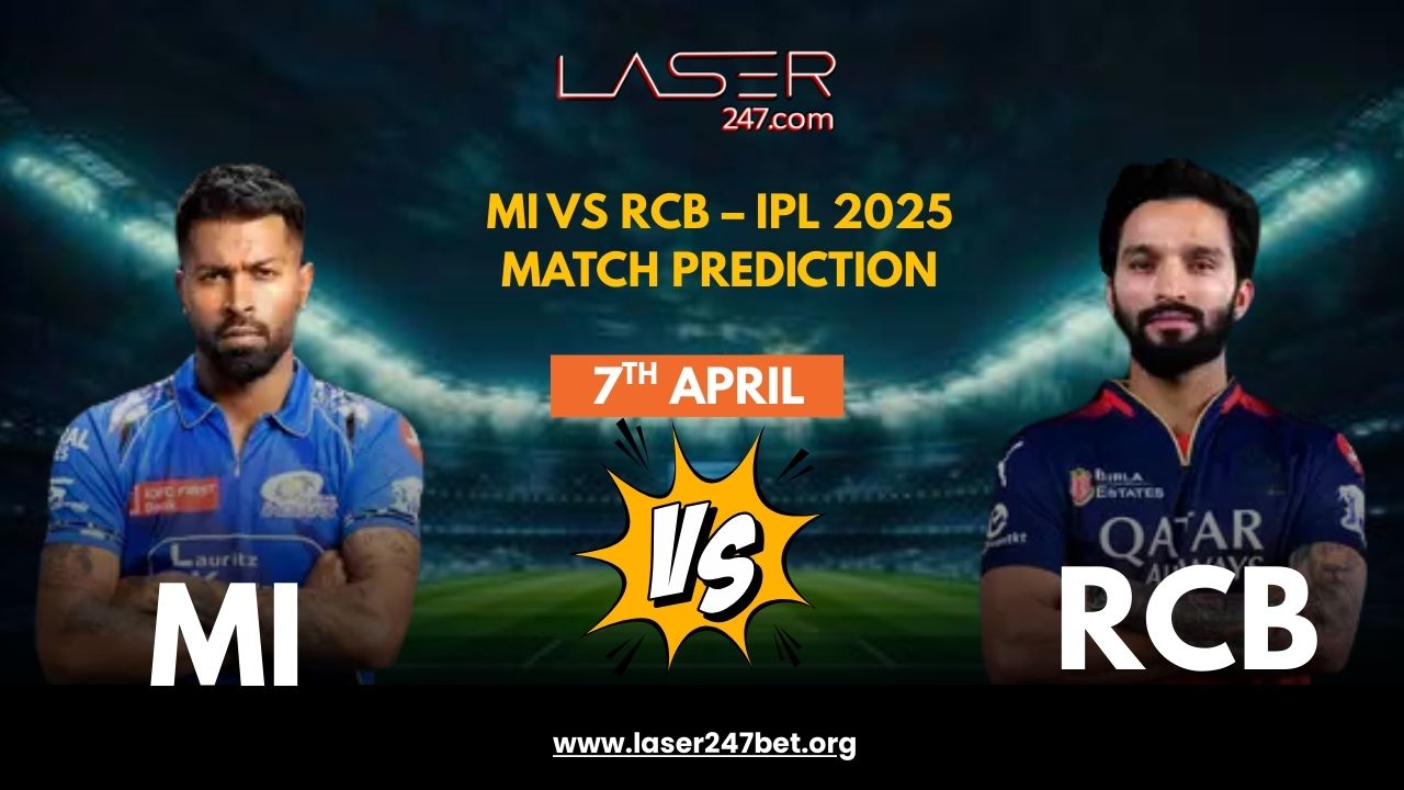 Read more about the article MI vs RCB IPL 2025 Preview & Prediction | Laser247 Login for Live Bets